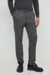 HUGO BOSS pantaloni bărbați, culoarea gri, drept 50505413 PPYH-SPM00Y_90X