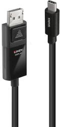 Lindy 43343 video átalakító kábel 3 M USB C-típus DisplayPort Fekete (43343) (43343)