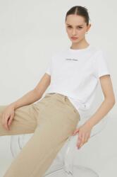 Tommy Jeans tricou din bumbac femei, culoarea alb DW0DW17359 PPYH-TSD044_00X