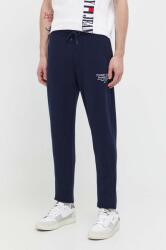 Tommy Jeans pantaloni de trening din bumbac culoarea bleumarin, cu imprimeu DM0DM18357 PPYH-SPM020_59X