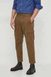 Boss Orange pantaloni barbati, culoarea verde, cu fason cargo PPYH-SPM019_77X