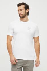 Hugo tricou din bumbac bărbați, culoarea alb, cu imprimeu 50508944 PPYH-TSM00B_00A