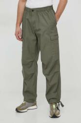Calvin Klein pantaloni de bumbac culoarea verde, cu fason cargo PPYH-SPM031_78X