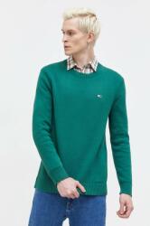 Tommy Hilfiger pulover de bumbac culoarea verde DM0DM18370 PPYH-SWM01D_77X