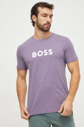 Boss tricou din bumbac bărbați, culoarea violet, cu imprimeu 50503276 PPYH-TSM011_48X