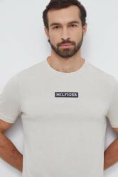 Tommy Hilfiger tricou bărbați, culoarea bej, cu imprimeu MW0MW33723 PPYH-TSM03L_08X