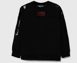 GUESS bluza copii culoarea negru, cu imprimeu PPYH-BLB017_99X