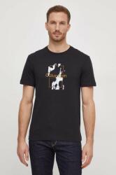 Calvin Klein tricou din bumbac bărbați, culoarea negru, cu imprimeu K10K112401 PPYH-TSM04R_99X