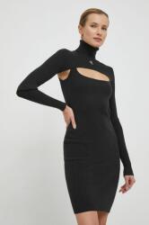 Calvin Klein rochie culoarea negru, mini, mulată J20J222515 PPYH-SUD08A_99X