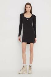 Tommy Hilfiger rochie culoarea negru, mini, mulată DW0DW17424 PPYH-SUD067_99X