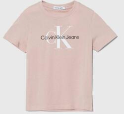 Calvin Klein tricou de bumbac pentru copii culoarea negru, cu imprimeu PPYH-TSB00I_30X