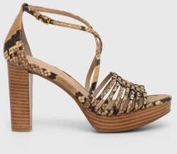 Lauren Ralph Lauren sandale de piele Shelby culoarea bej 802925000000 PPYH-OBD08Z_80X