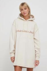 Calvin Klein rochie din bumbac culoarea bej, mini, oversize J20J223245 PPYH-SUD0A2_01X