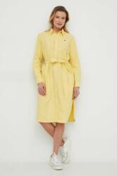 Ralph Lauren rochie din bumbac culoarea galben, mini, drept 211928808 PPYH-SUD06R_10X