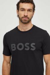 Boss Green tricou bărbați, culoarea negru, cu imprimeu 50506363 PPYH-TSM00R_99X