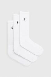 Ralph Lauren șosete 3-pack bărbați, culoarea alb 449655211 PPYH-LGM00I_00X