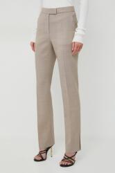 Boss pantaloni de lână fason chinos, high waist 50506958 PPYH-SPD017_80X