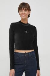 Calvin Klein longsleeve femei, culoarea negru, cu turtleneck J20J217658 PPYH-BUD01P_99X
