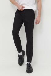 Tommy Hilfiger pantaloni bărbați, culoarea negru, drept DM0DM18339 PPYH-SPM01S_99X