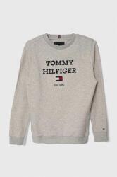 Tommy Hilfiger bluza copii culoarea gri, cu imprimeu PPYH-BLB03Z_09X