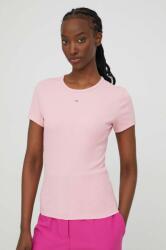 Tommy Jeans tricou femei, culoarea roz DW0DW17383 PPYH-TSD04G_30X