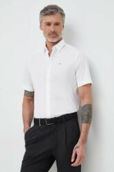 Calvin Klein cămașă bărbați, culoarea alb, cu guler clasic, regular K10K109440 PPYX-KDM05K_00X