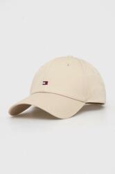 Tommy Hilfiger șapcă de baseball din bumbac culoarea bej, cu imprimeu AW0AW15785 PPYH-CAD00K_80X