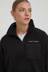 Tommy Hilfiger bluză femei, culoarea negru, cu imprimeu DW0DW17330 PPYH-BLD034_99X