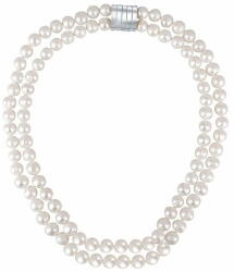  JwL Luxury Pearls Dupla nyaklánc fehér igazgyöngyből JL0656 - mall