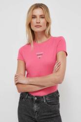 Tommy Jeans tricou femei, culoarea roz DW0DW17357 PPYH-TSD043_42X