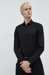 HUGO BOSS cămașă din bumbac bărbați, culoarea negru, cu guler clasic, slim 50508324 PPYH-KDM006_99X