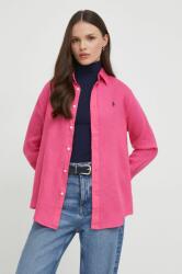 Ralph Lauren cămașă de in culoarea roz, cu guler clasic, regular 211920516 PPYX-KDD0K8_03X