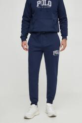 Ralph Lauren pantaloni de trening culoarea bleumarin, cu imprimeu 710934718 PPYH-SPM08G_59X