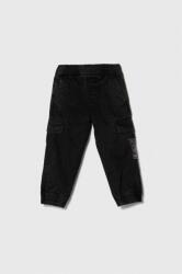 GUESS pantaloni de bumbac pentru copii culoarea negru, neted PPYH-SPB00Y_99X