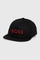 Boss Orange șapcă de baseball din bumbac culoarea negru, cu imprimeu 50505534 PPYH-CAM00I_99X (50505534)