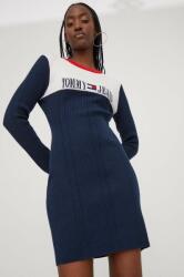 Tommy Hilfiger rochie culoarea bleumarin, mini, mulată DW0DW17527 PPYH-SUD07F_59X