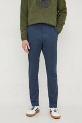Tommy Hilfiger pantaloni bărbați, culoarea bleumarin, cu fason chinos MW0MW33937 PPYH-SPM02A_59X