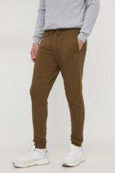 BOSS Orange pantaloni de trening din bumbac culoarea verde, melanj PPYH-SPM01E_78X (50509303)