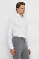 Calvin Klein cămașă bărbați, culoarea alb, cu guler clasic, slim K10K112298 PPYH-KDM03C_00X