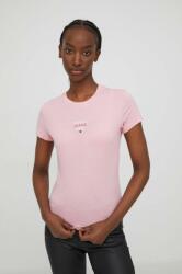Tommy Jeans tricou femei, culoarea roz DW0DW17357 PPYH-TSD043_30X
