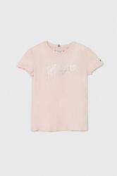 Tommy Hilfiger tricou copii culoarea roz PPYH-TSG053_03X