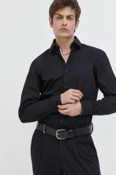 HUGO BOSS cămașă din bumbac bărbați, culoarea negru, cu guler clasic, slim 50508294 PPYH-KDM002_99X