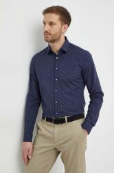 Calvin Klein cămașă bărbați, culoarea bleumarin, cu guler clasic, slim K10K112593 PPYH-KDM0DS_59X