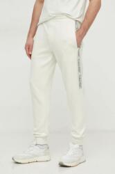 Calvin Klein pantaloni de trening culoarea bej, cu imprimeu K10K112945 PPYH-SPM0ER_02X
