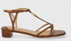 Lauren Ralph Lauren sandale de piele Fallon femei, culoarea maro 802920000000 PPYH-OBD08L_88X