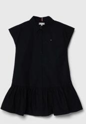 Tommy Hilfiger rochie din bumbac pentru copii culoarea albastru marin, mini, drept PPYH-SUG06E_59X