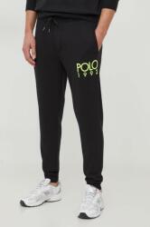 Ralph Lauren pantaloni de trening culoarea negru, cu imprimeu 710926980 PPYH-SPM01K_99X