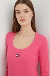 Tommy Hilfiger longsleeve femei, culoarea roz DW0DW17397 PPYH-BUD01C_42X