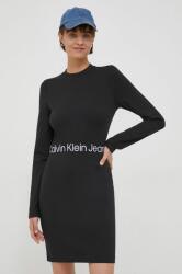 Calvin Klein rochie culoarea negru, mini, mulată J20J222518 PPYH-SUD08C_99X