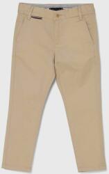 Tommy Hilfiger pantaloni copii culoarea bej, neted PPYH-SPB01W_12X